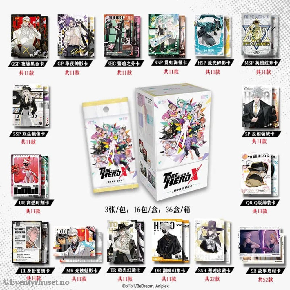 To Be Hero X Trading Card Game I Am A Hero Series Display *Chinese Version* Games