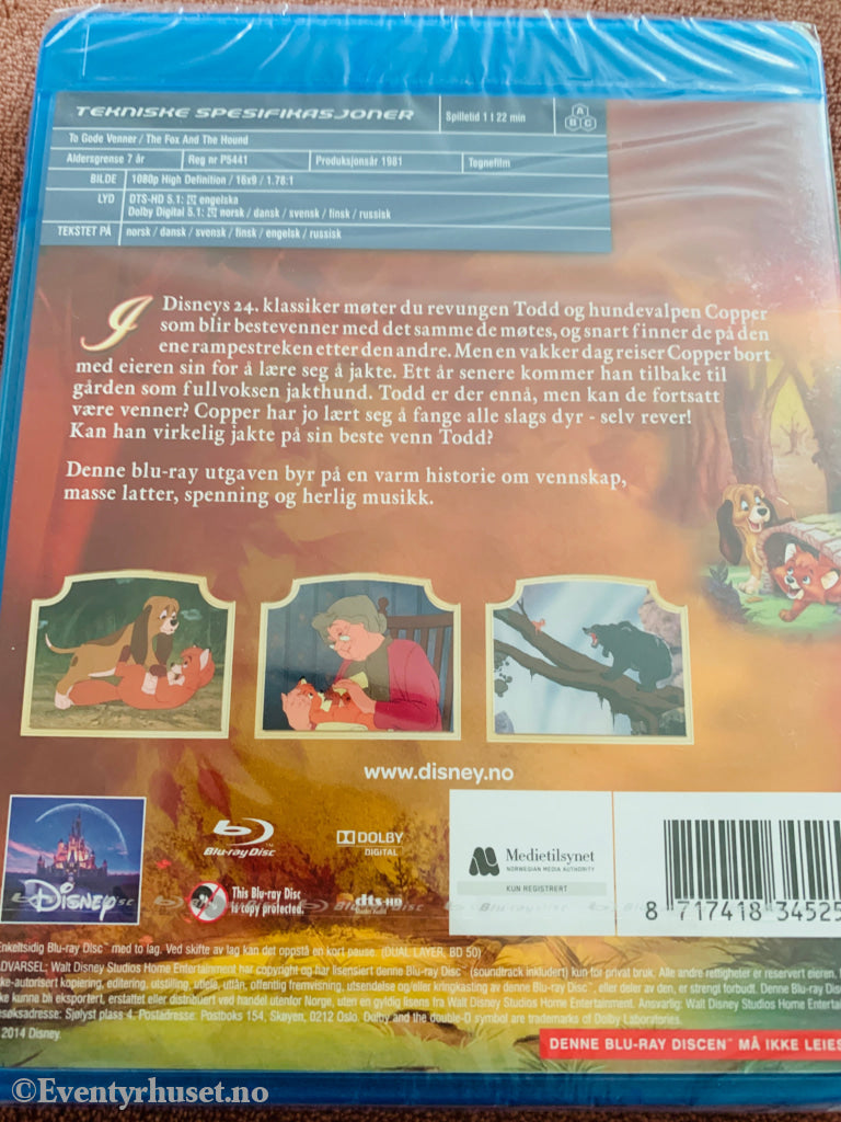 To Gode Venner. Blu-ray. Ny i plast!