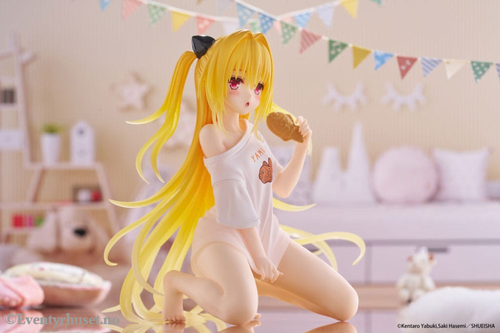To Love-Ru Darkness PVC Statue Desktop Cute Figure Golden Darkness Roomwear Ver. 13 cm Manga & Anime