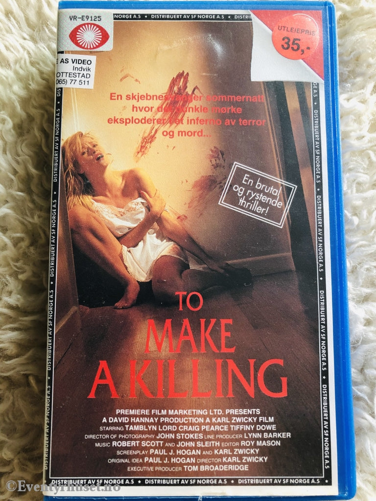 To Make A Killing. 1989. Vhs. Vhs