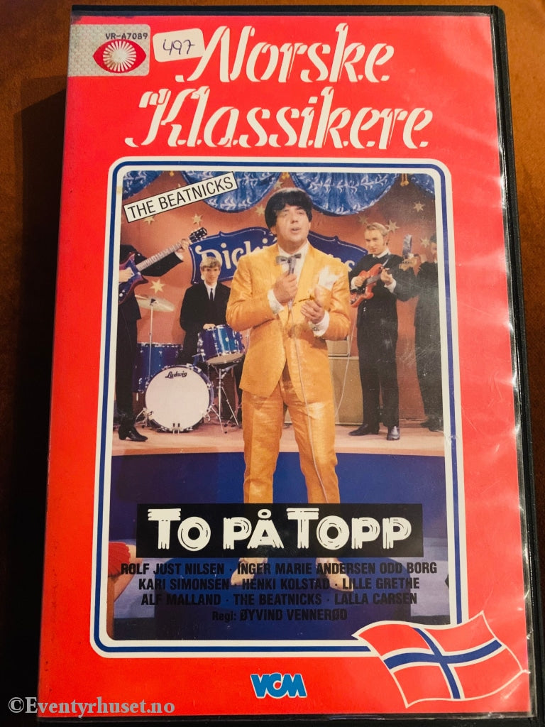 To På Topp. 1965. (Norske Klassikere). Vhs Big Box. Box
