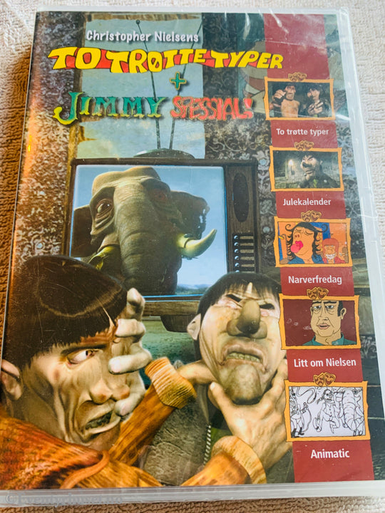 To trøtte typer + Jimmy Spessial . 2001 . DVD. Ny i plast!