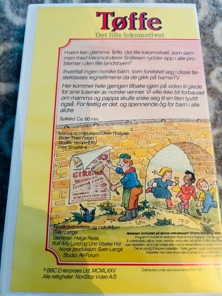 Tøffe - Det lille lokomotivet. VHS Big Box. VHS Big Box