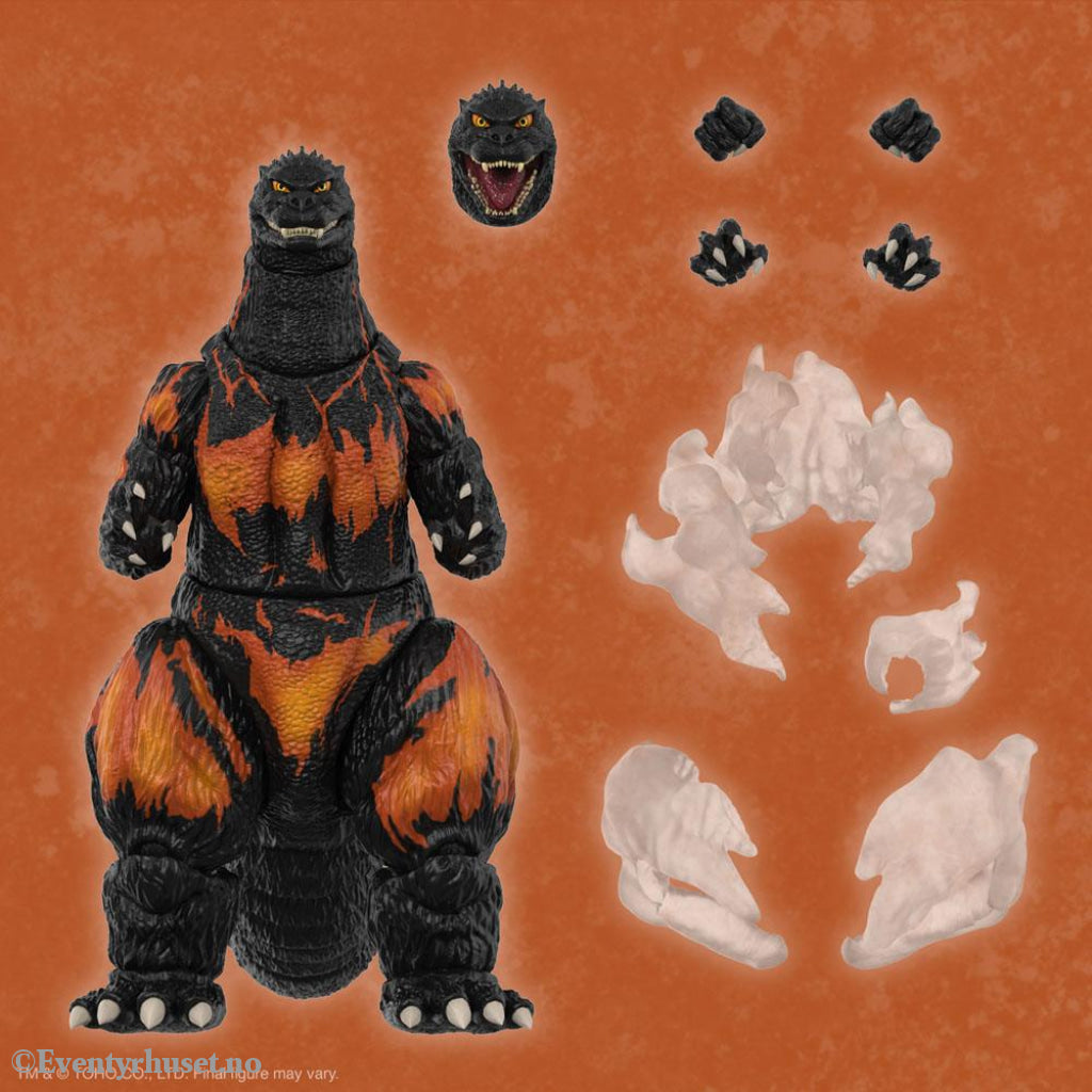 Toho Ultimates Action Figure Burning Godzilla 1995 20 cm Toys