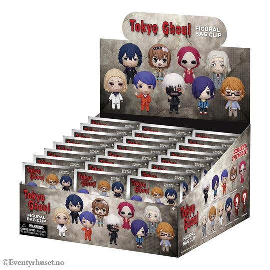Tokyo Ghoul 3D PVC Bag Clips Series 2 Display (24) Fashion & Accessories