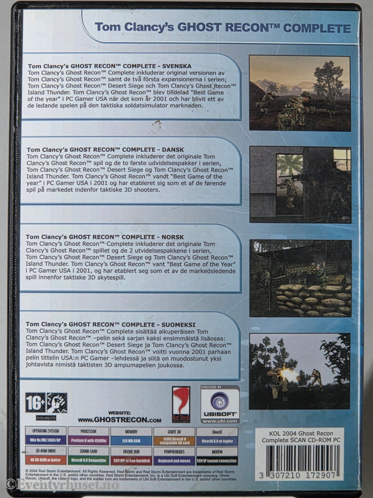 Tom Clancy’s Ghost Recon: Complete. 2004. PC-spill.