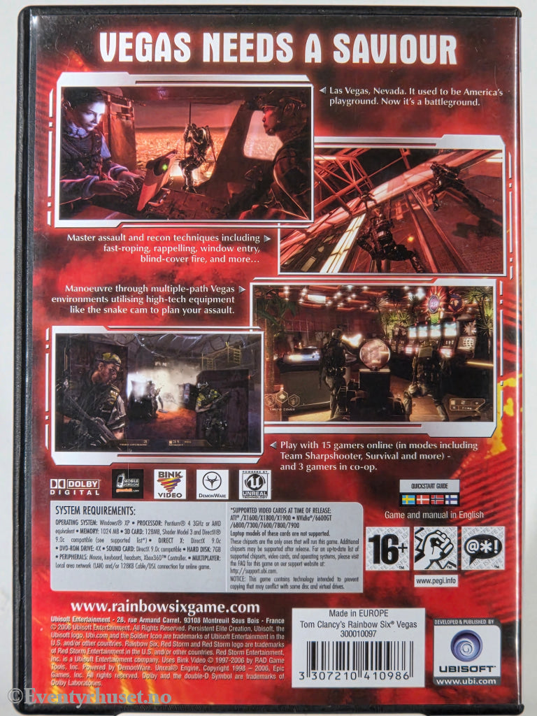 Tom Clancy’s Rainbow Six: Vegas. 2006. PC-spill.