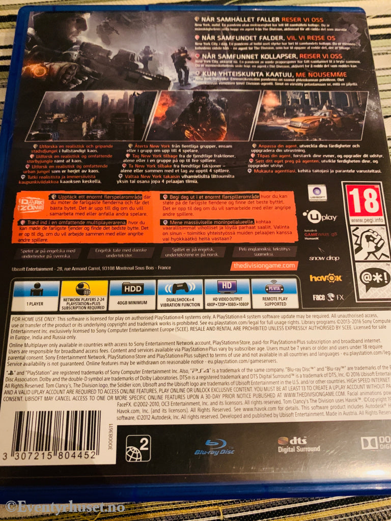 Tom Clancy’s The Division. Ps4. Ps4