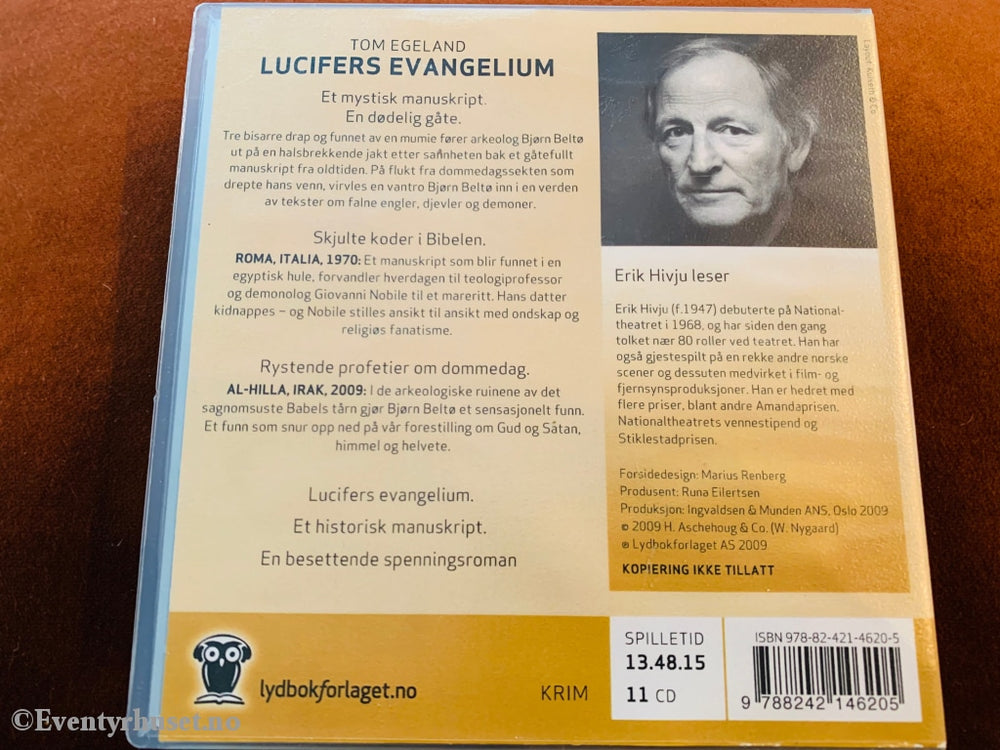 Tom Egeland. Lucifers Evangelium. Lydbok På 11 Cd.