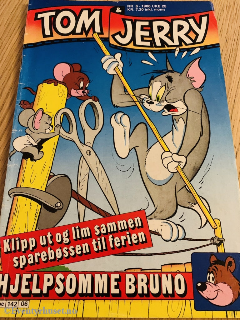 Tom & Jerry. 1986/06. Tegneserieblad