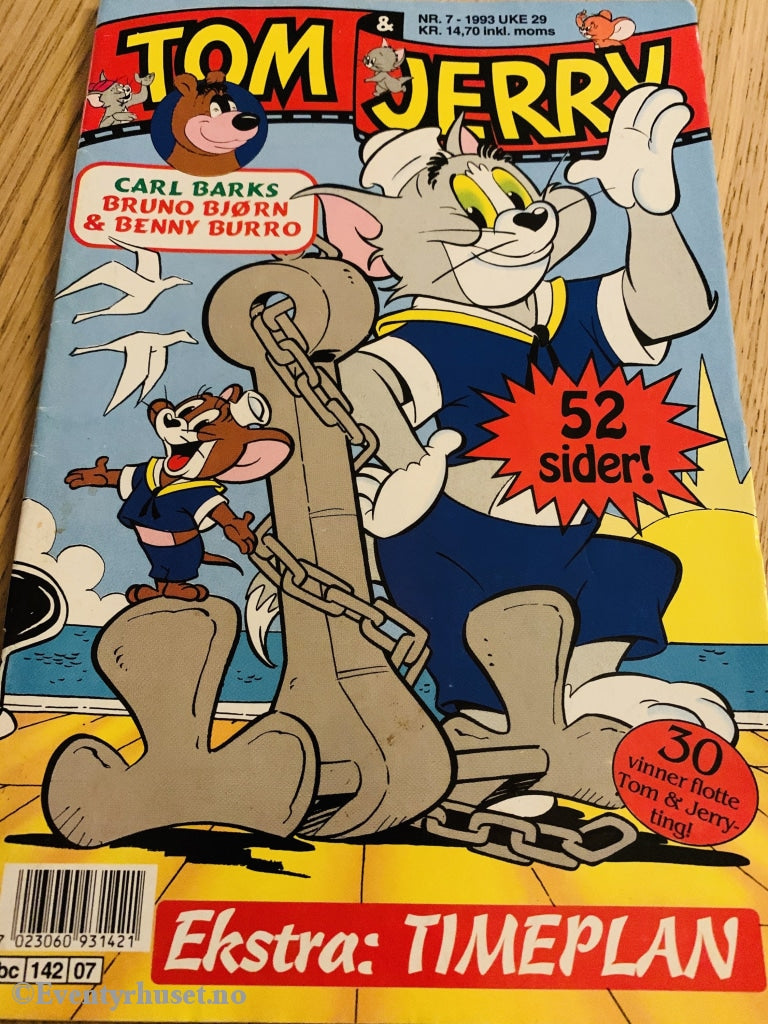 Tom & Jerry. 1993/07. Tegneserieblad