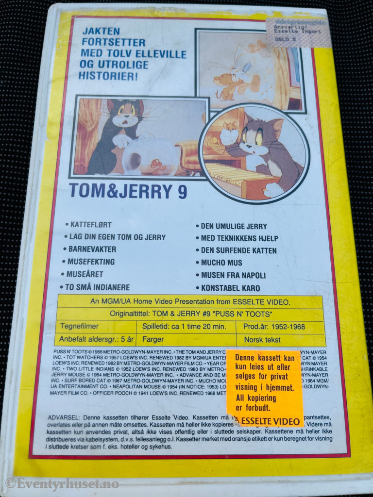 Tom & Jerry 9. 1952-1968. Vhs Big Box. Box
