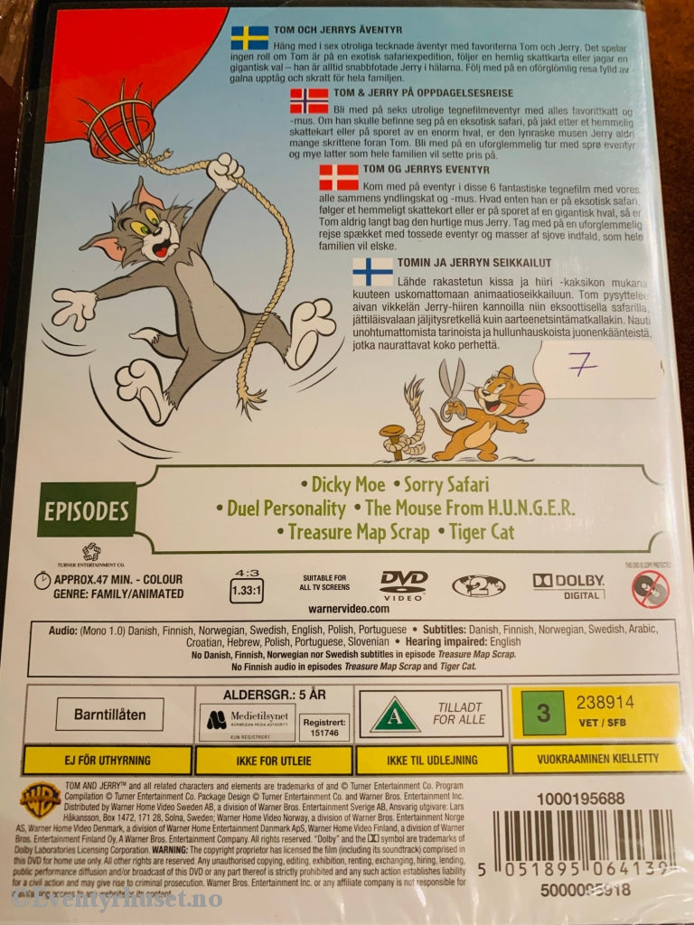 Tom & Jerry. Adventures. Dvd. Ny I Plast! Dvd