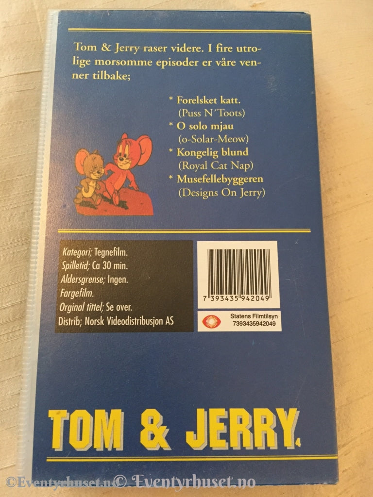 Tom & Jerry. Barnas Favoritter! Vhs. Vhs