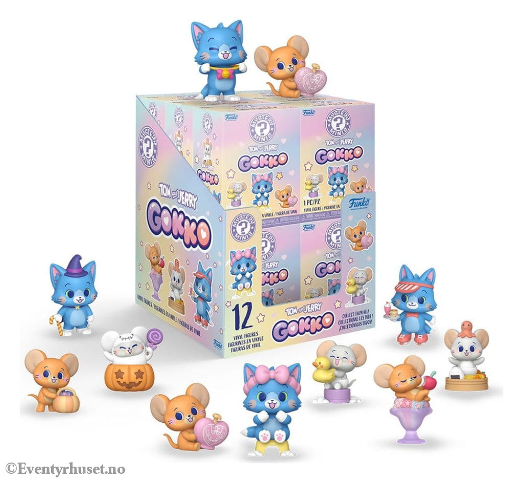 Tom & Jerry Gokko Mystery Mini Figures 5 cm Display (12) Collectibles