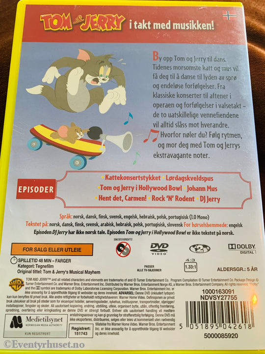 Tom & Jerry Musikalske Kaos. DVD.