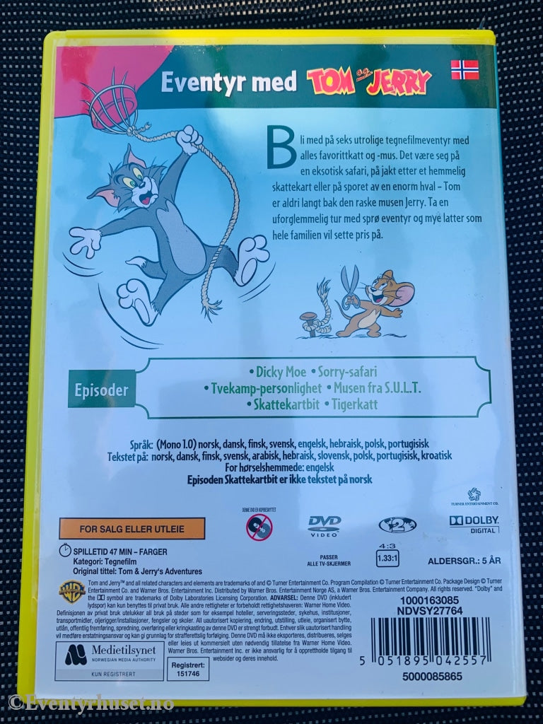 Tom & Jerry. På Oppdagelsesreise. Dvd. Dvd