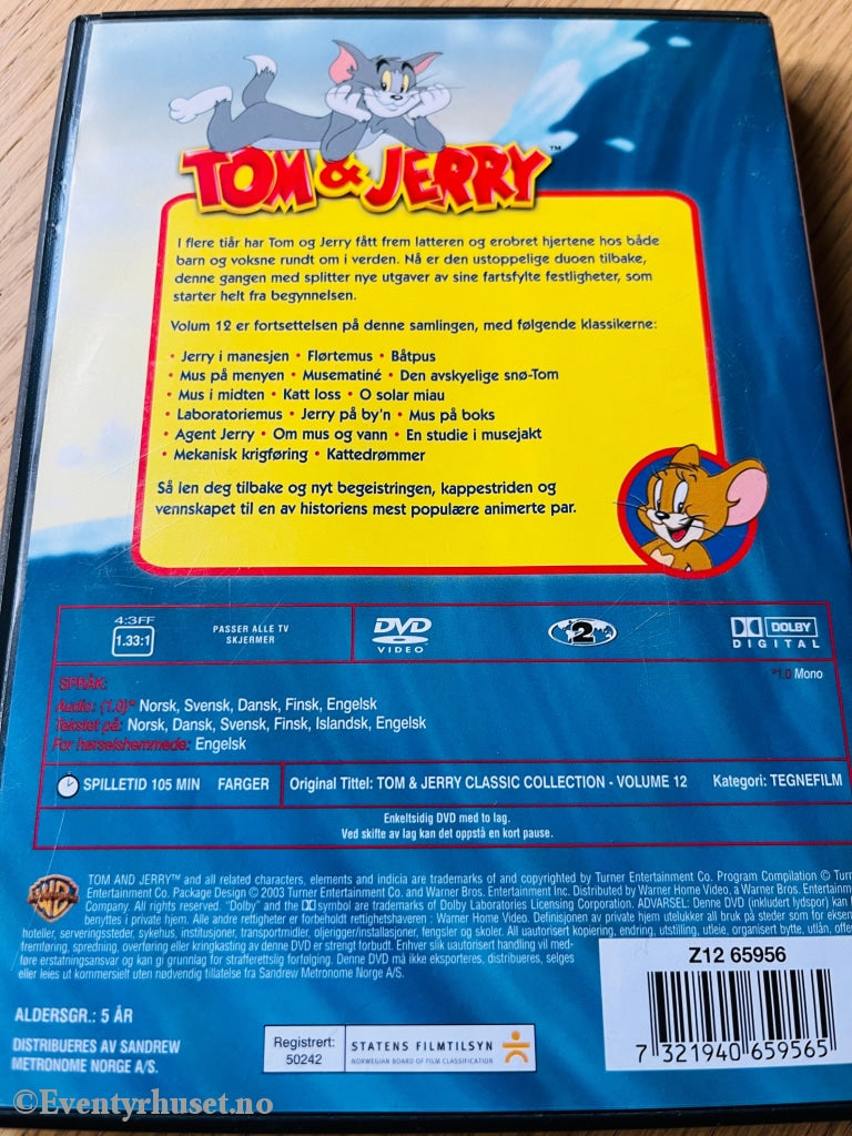 Tom & Jerry. Samlede Narrestreker. Vol. 12. Dvd. Dvd