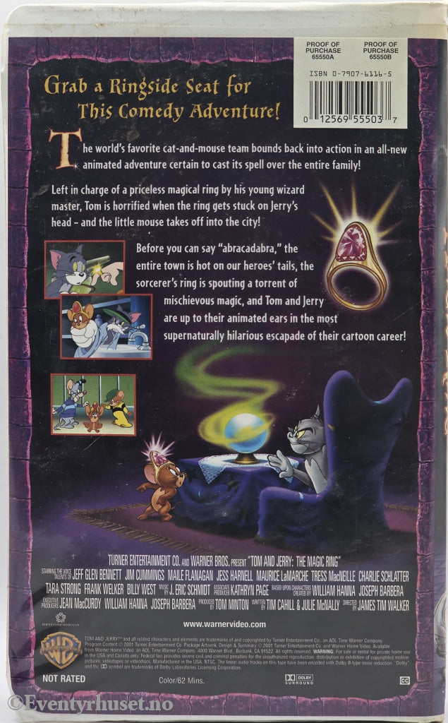 Tom & Jerry: The Magic Ring – 2001. VHS Big Box.