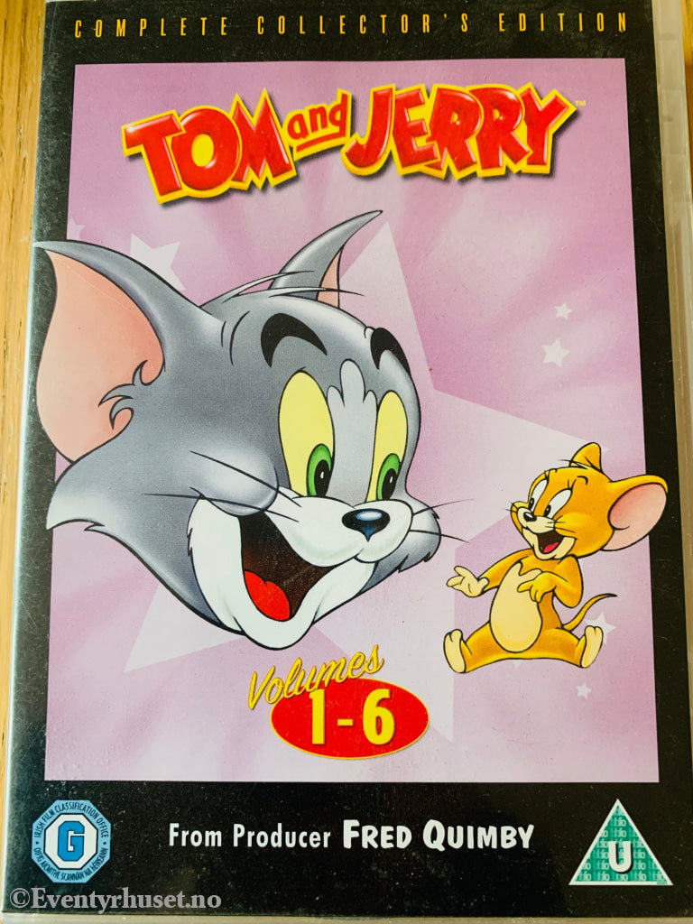 Tom & Jerry. Vol. 1-6. DVD samleboks.