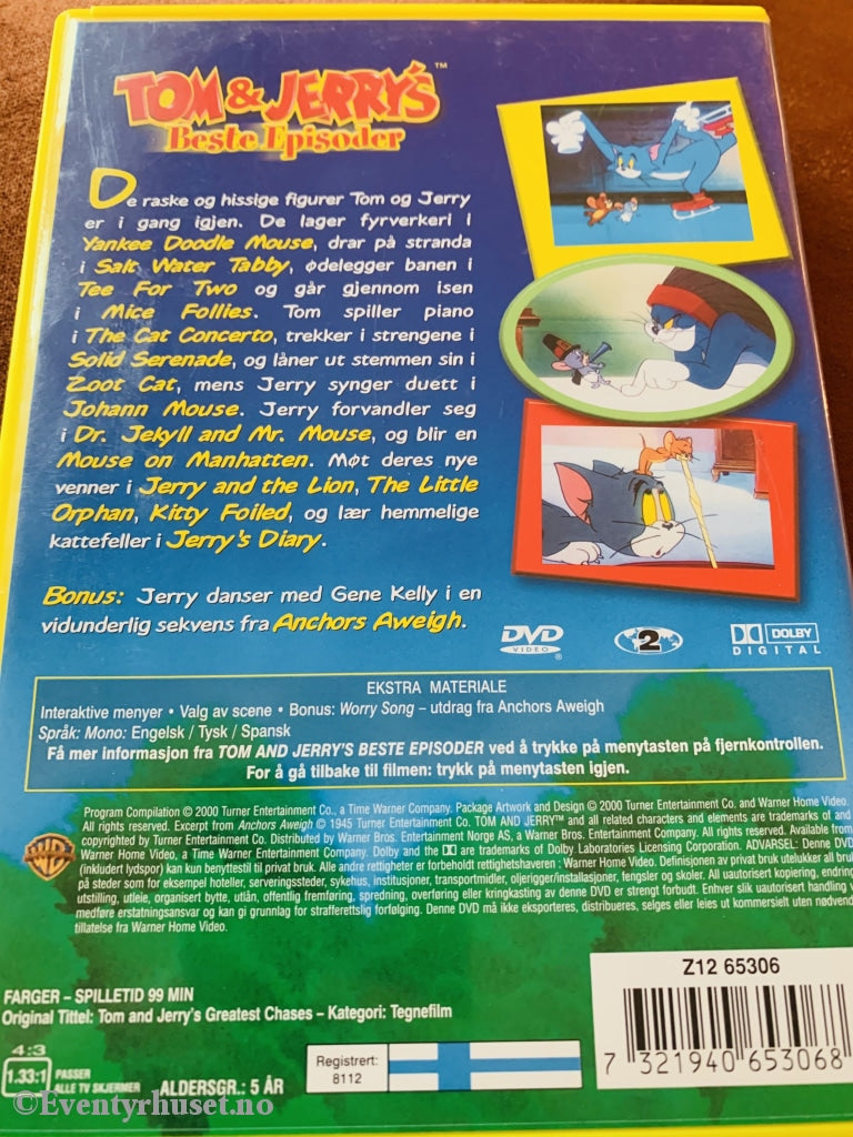 Tom & Jerrys Beste Episoder. 2000. Dvd. Dvd