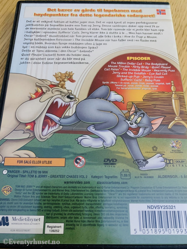Tom & Jerrys Beste Episoder. Vol. 2. Dvd. Dvd