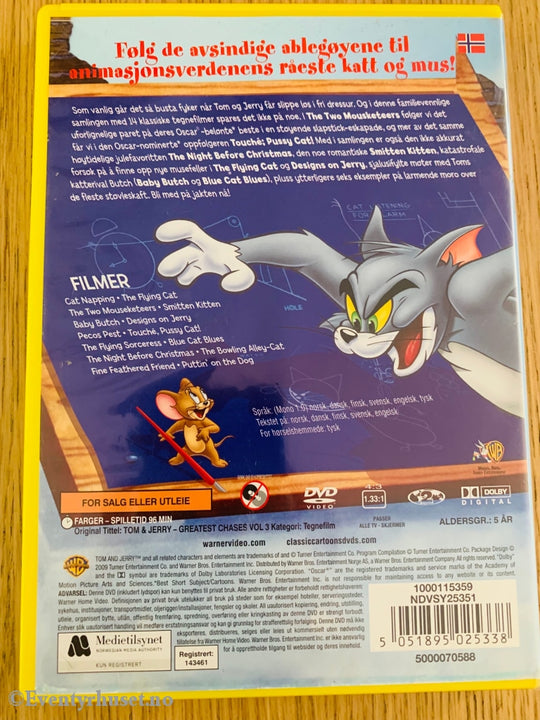 Tom & Jerrys Beste Episoder. Vol. 3. Dvd. Dvd