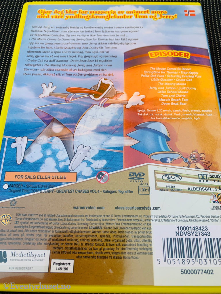 Tom & Jerry’s beste episoder. Vol. 4. DVD. DVD