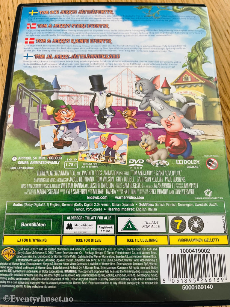 Tom & Jerry’s Great Adventure. Dvd. Dvd