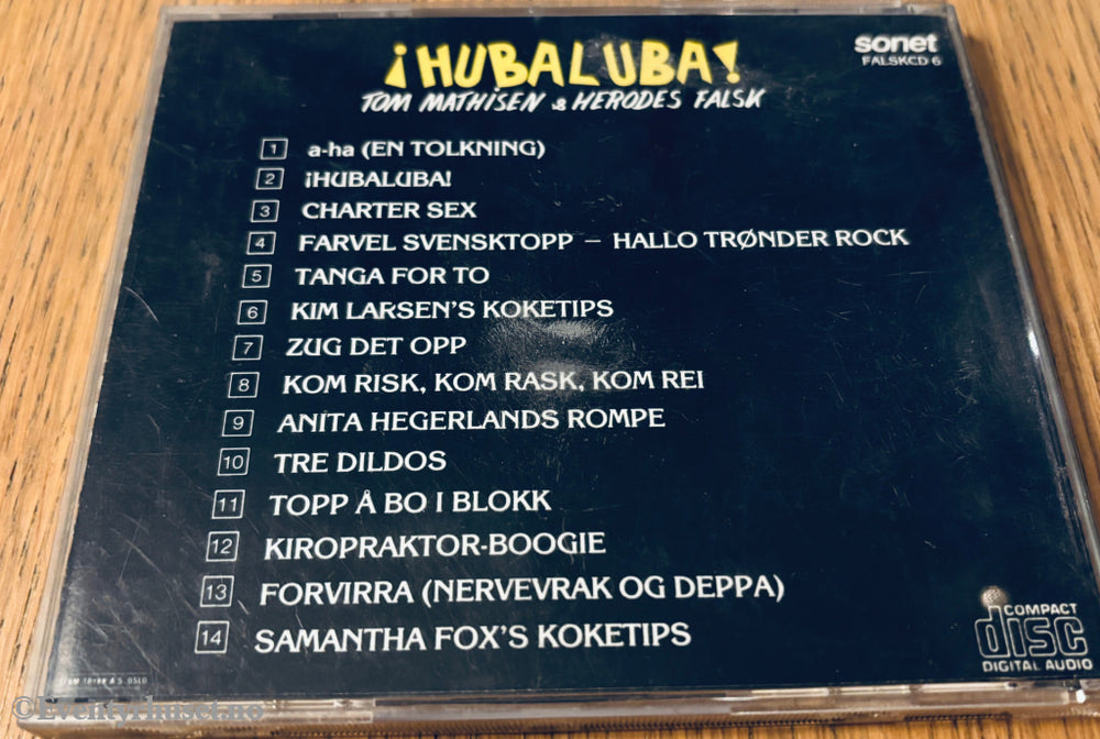 Tom Mathisen & Herodes Falsk – Hubaluba (1999). CD.