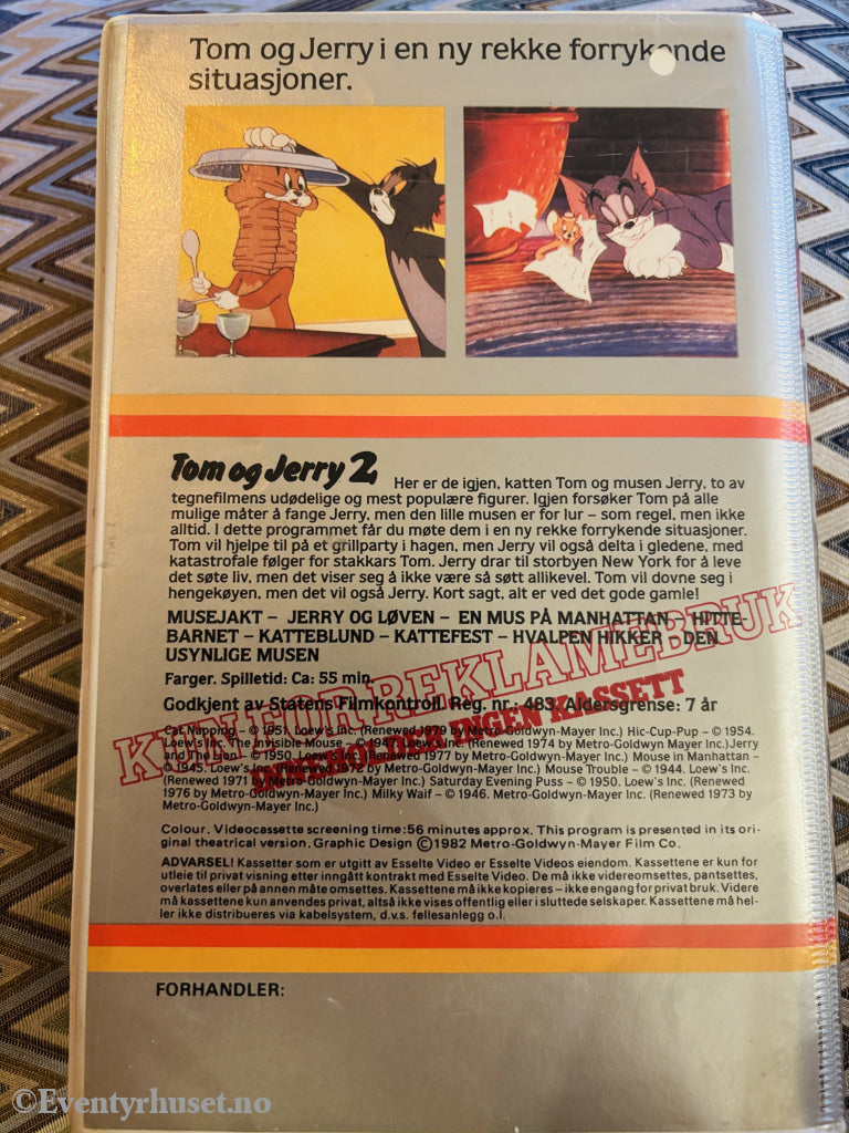 Tom og Jerry 2 (1940-1967). VHS Big Box