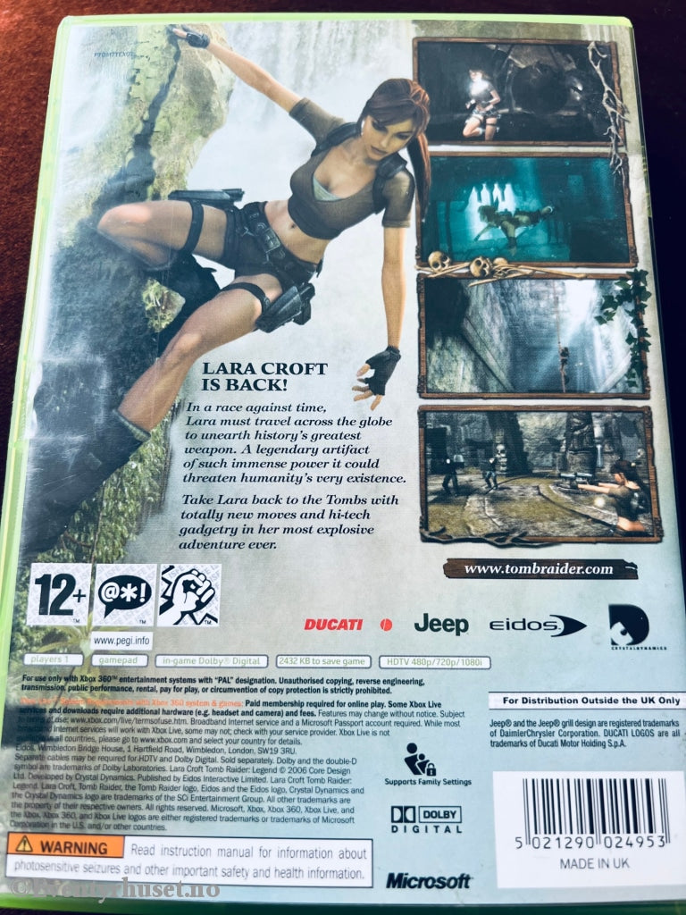 Tomb Raider Legend. Xbox 360.