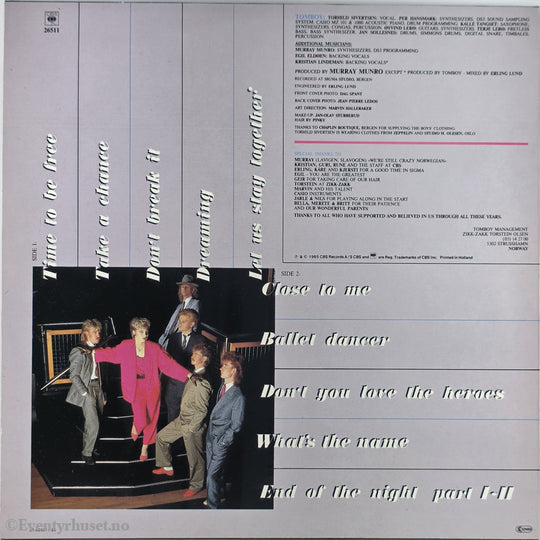 Tomboy. 1985. Time To Be Free. LP.