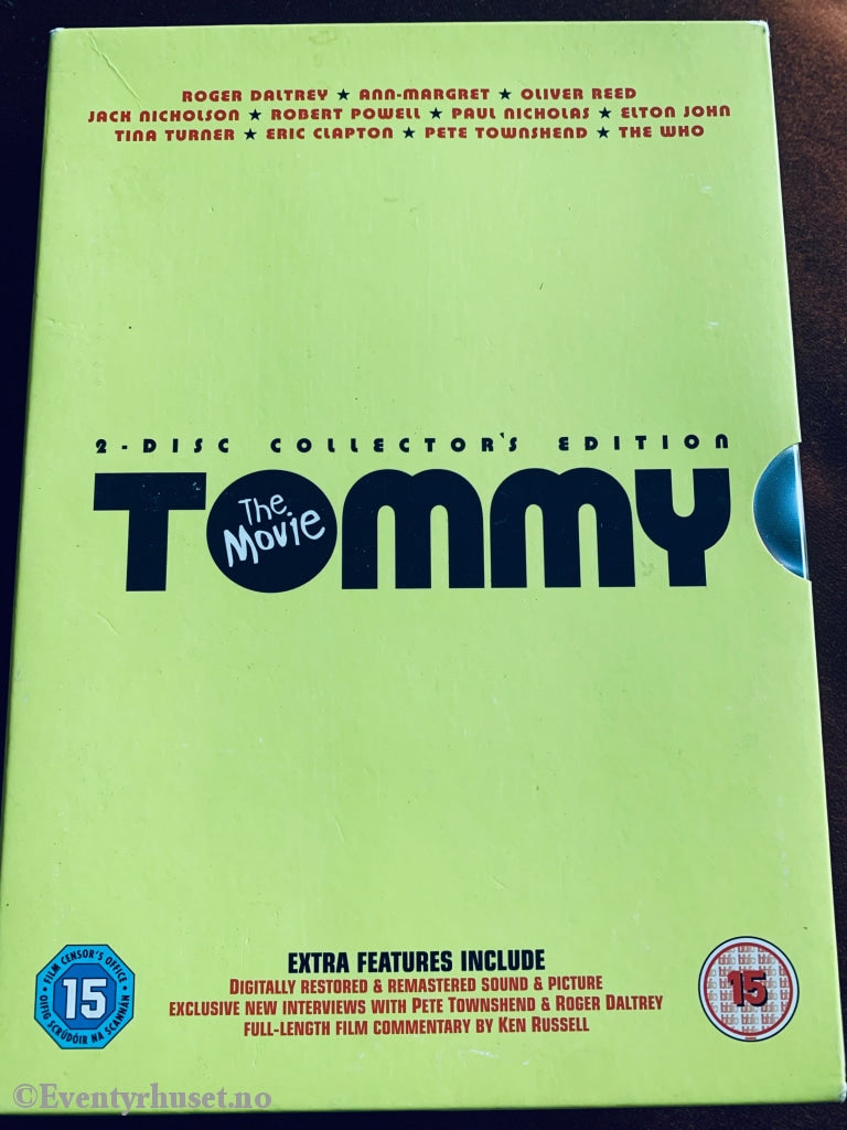 Tommy. 1975. Dvd Slipcase.