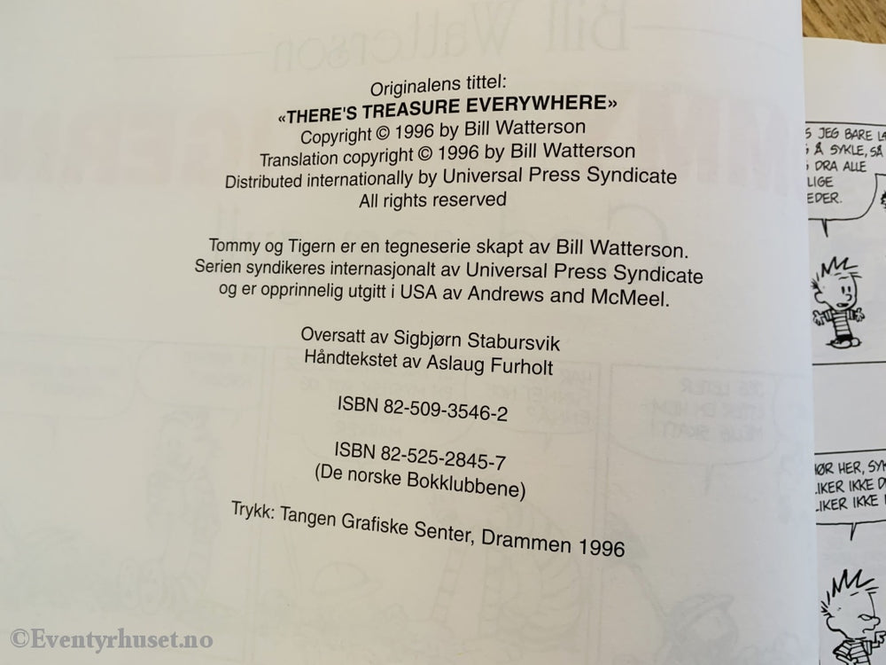 Tommy Og Tigeren. Bok 07. God Som Gull (Bill Watterson). Tegneseriebok