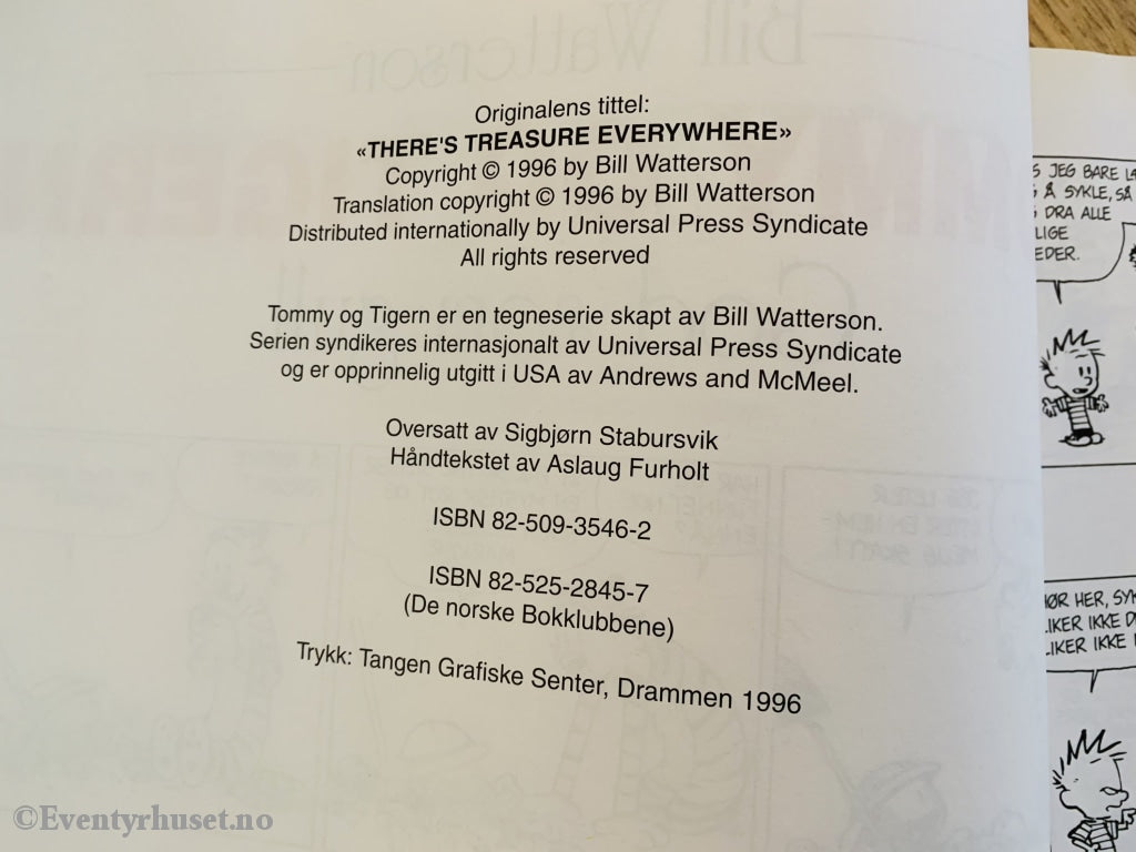 Tommy Og Tigeren. Bok 07. God Som Gull (Bill Watterson). Tegneseriebok