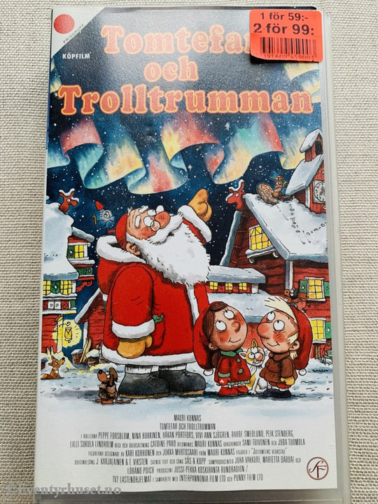 Tomtefar Och Trolltrumman. 1996. Vhs. Svensk. Vhs