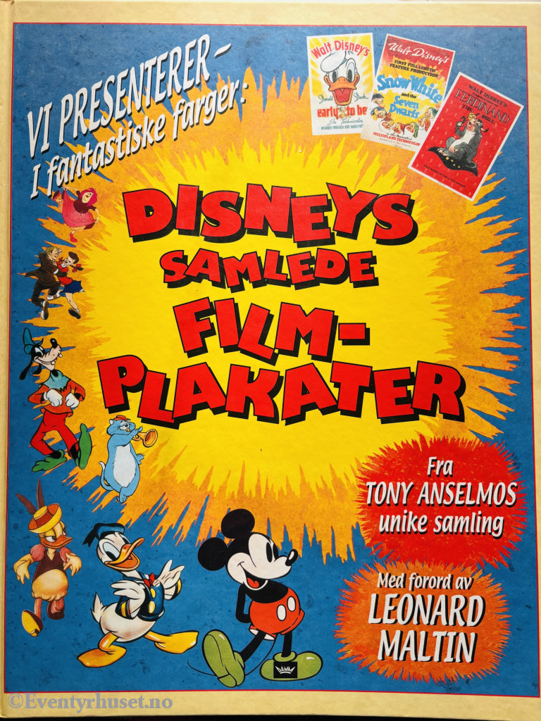 Tony Anselmo. Disneys samlede filmplakater. 1992. Barnebok.