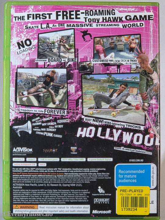 Tony Hawk’s American Wasteland. Xbox 360 Egmont Film