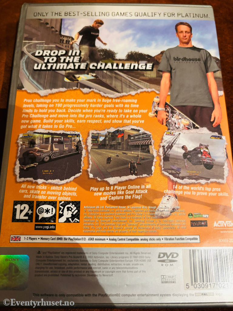 Tony Hawk's Pro Skater 4. PS2.