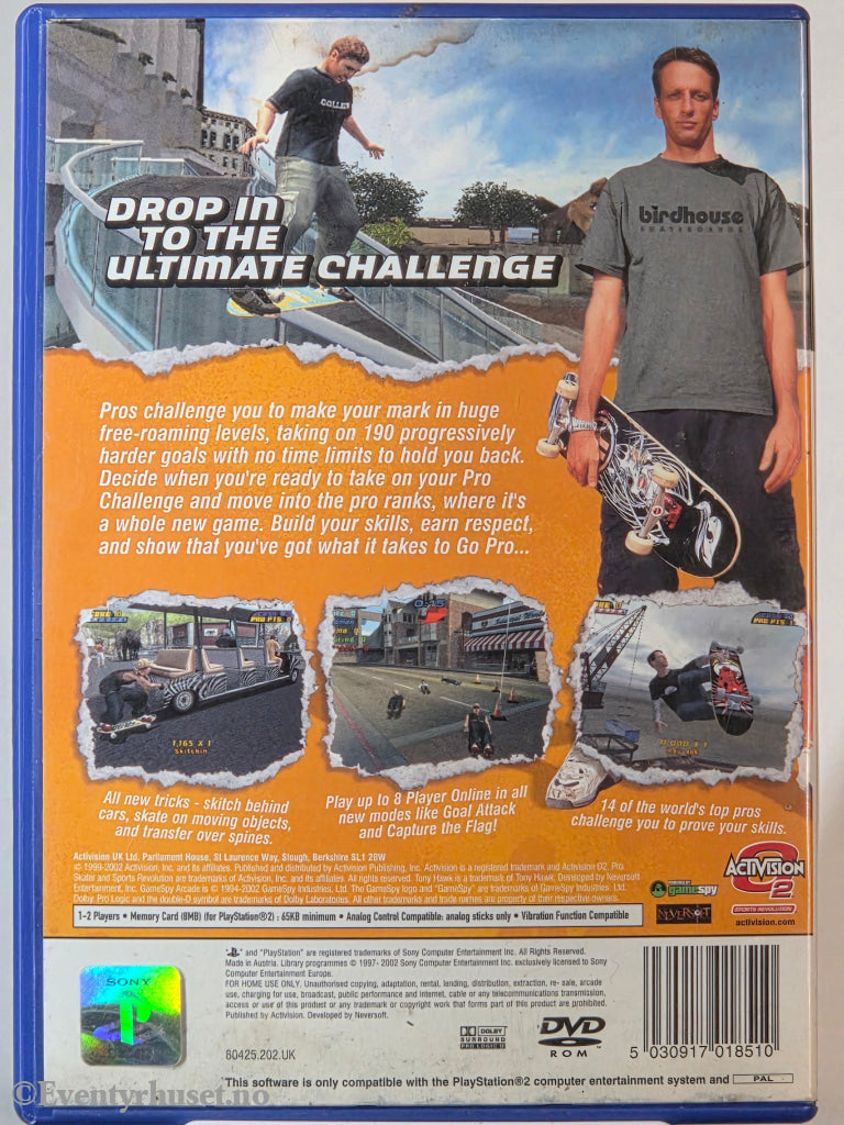 Tony Hawk's Pro Skater 4 . PS2.