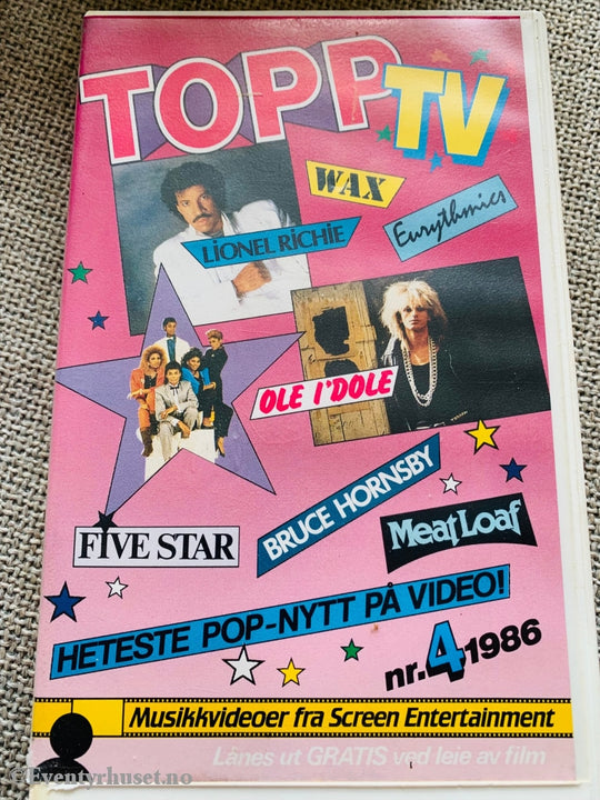 Topp Tv. 1986/04. Vhs Big Box.