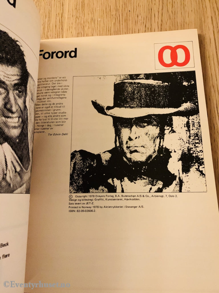 Tor Edvin Dahl. 1978. En Serie Om Underholdningslitteratur: Helter Og Mordere. Faktabok