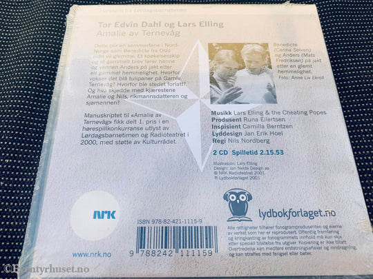 Tor Edvin Dahl & Lars Elling. Amalie Av Ternevåg (Nrk). Lydbok På 2 Cd. Ny I Plast!