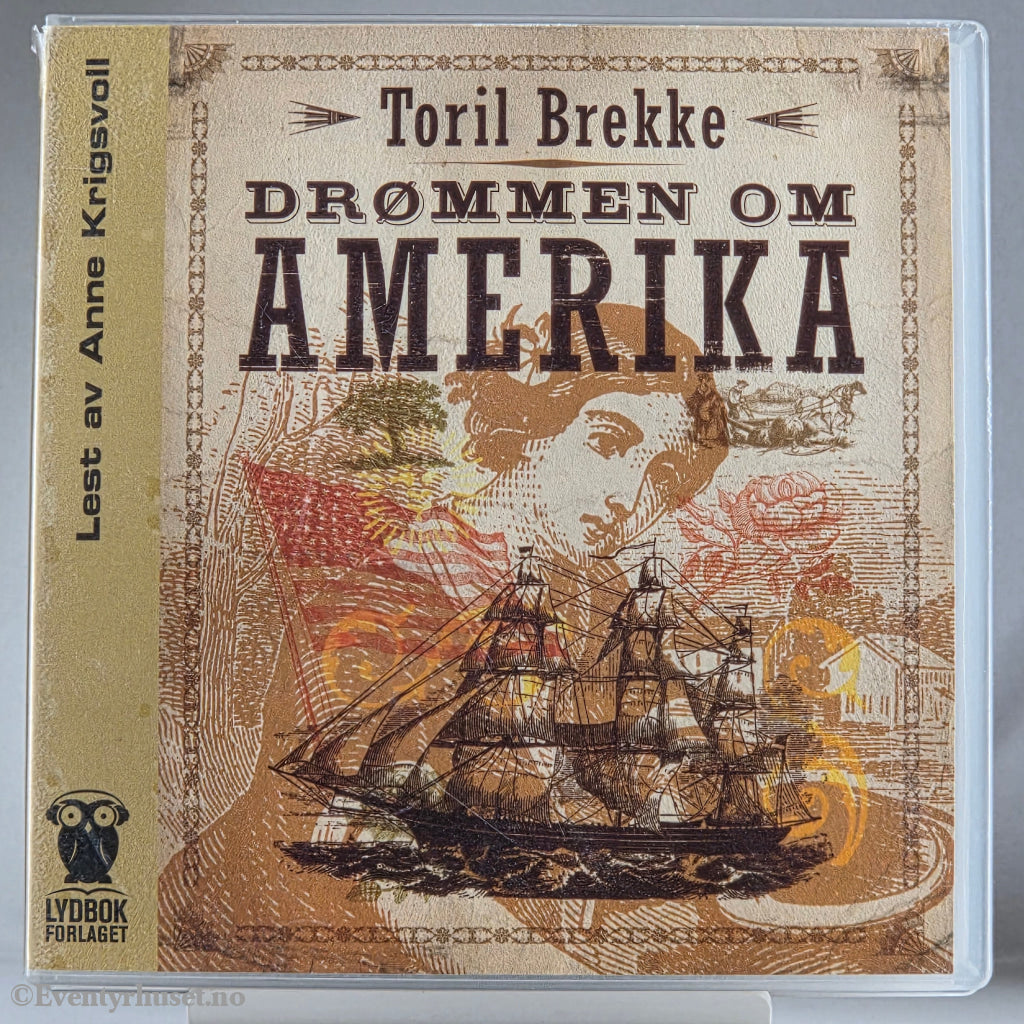 Toril Brekke 2010 Drømmen om Amerika. Lydbok på CD.