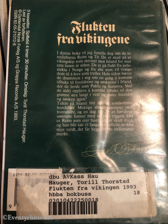 Torill Torstad Hauger. 1993. Flukten Fra Vikingene. Kassettbok På 3 Kassetter.