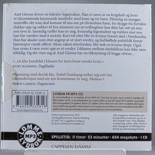 Torkil Damhaug 2007 Se meg, Medusa. Lydbok på CD.