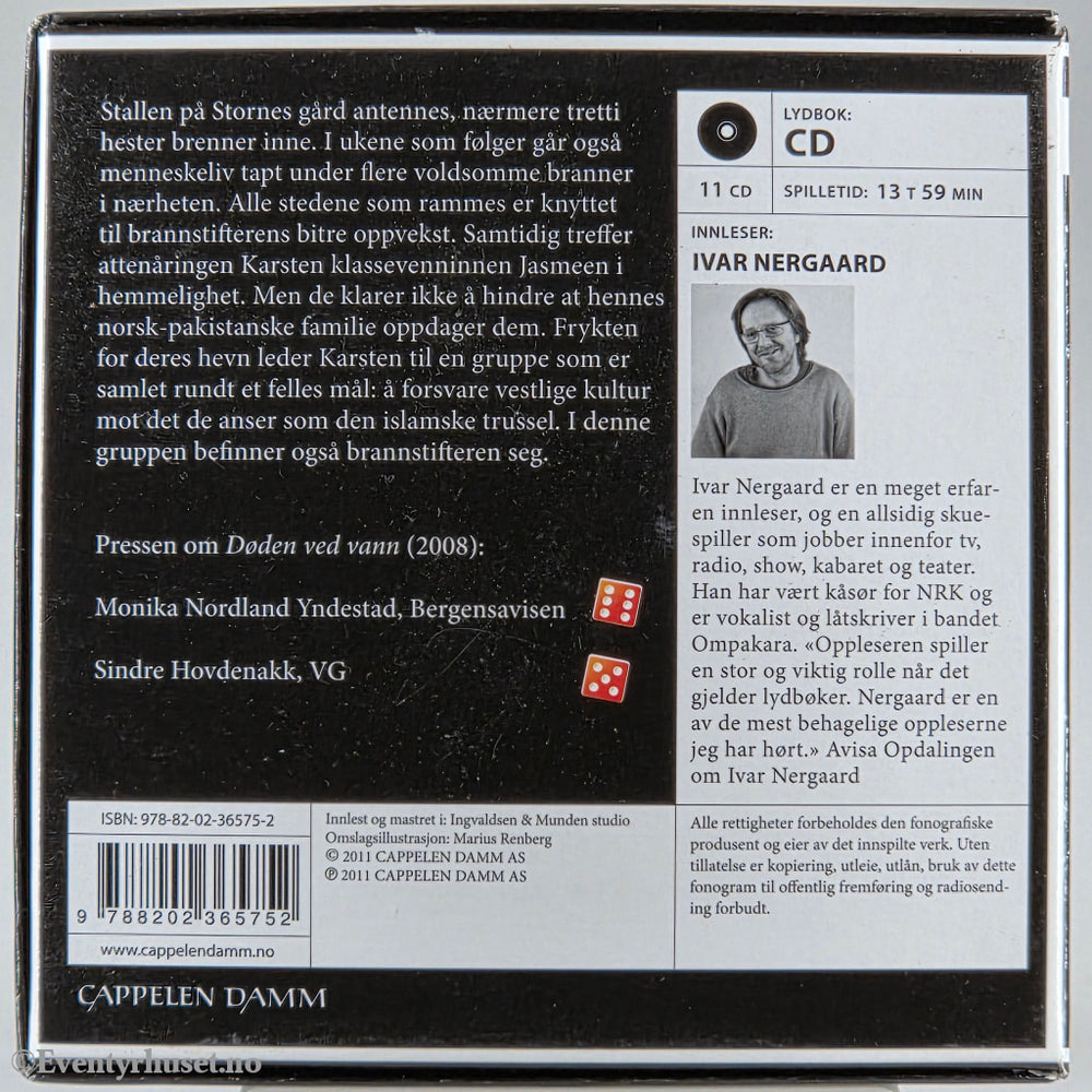 Torkil Damhaug 2011 Ildmannen. Lydbok på CD.