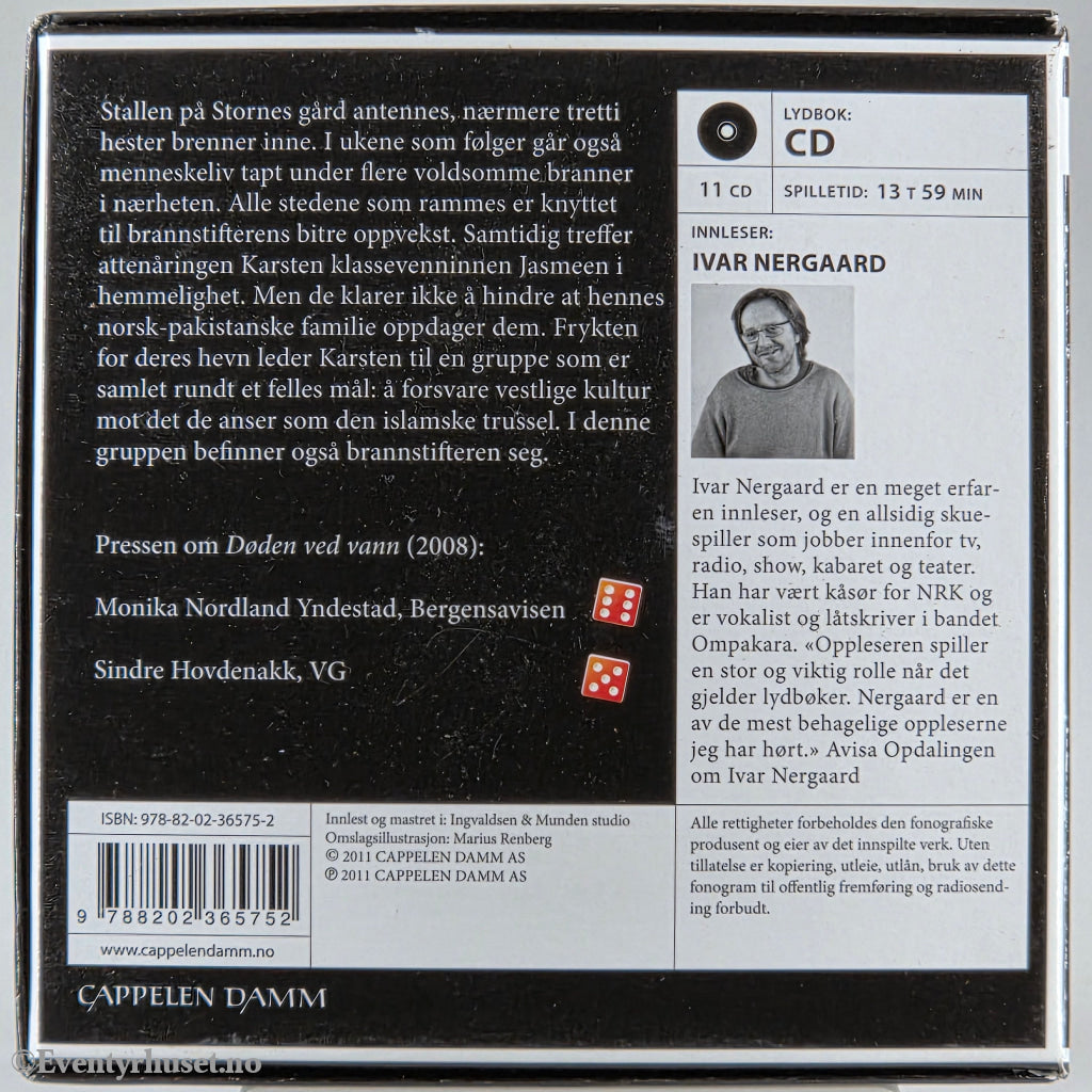 Torkil Damhaug 2011 Ildmannen. Lydbok på CD.