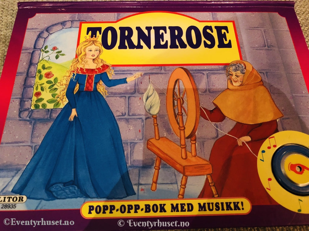 Tornerose. Popp-Opp-Bok Med Musikk. 1997. Eventyrbok